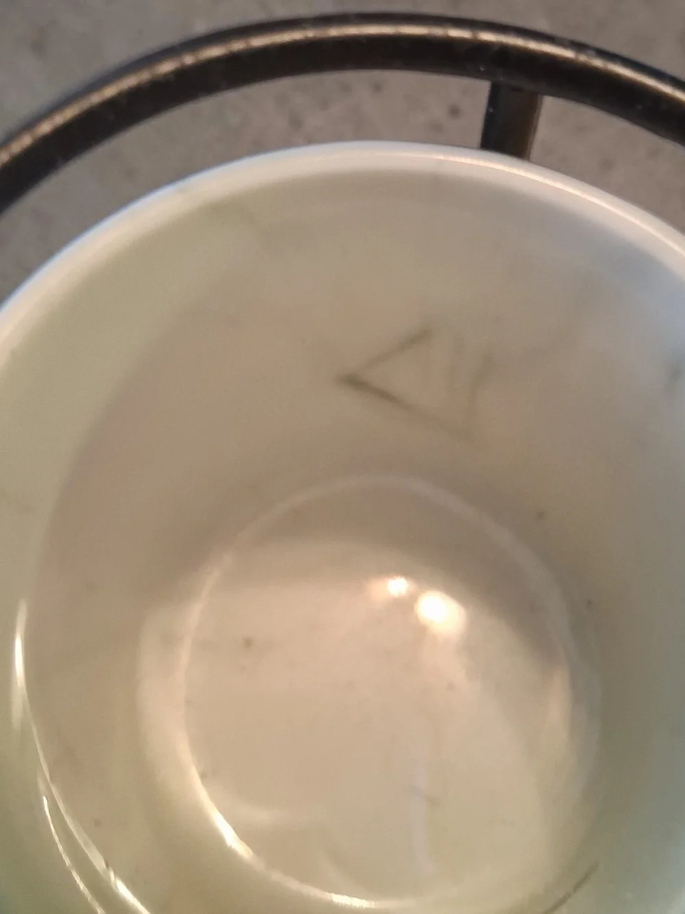 American Atelier ceramic espresso cups, modern marble pattern And Black Stand